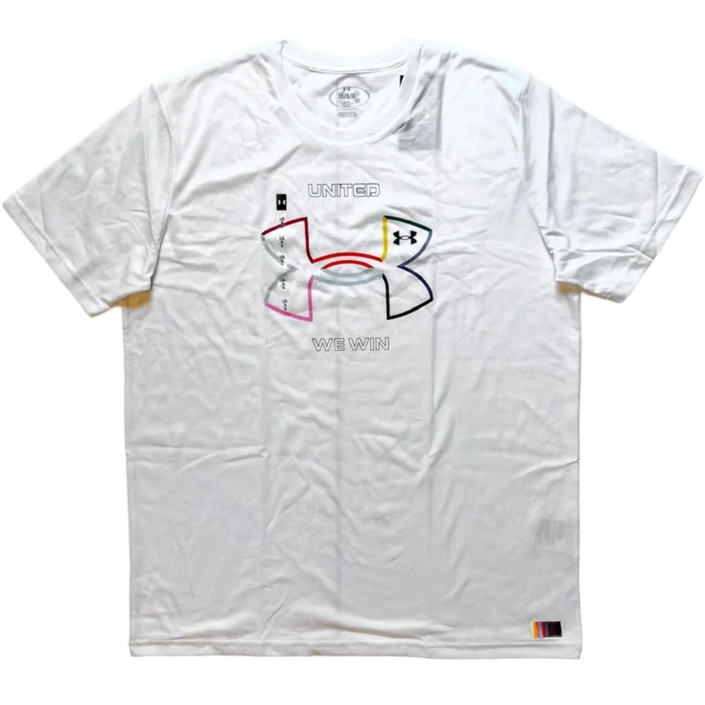 Men's Under Armour Pride Short Sleeve  T-shirt Sz. L - Picture 6 of 7